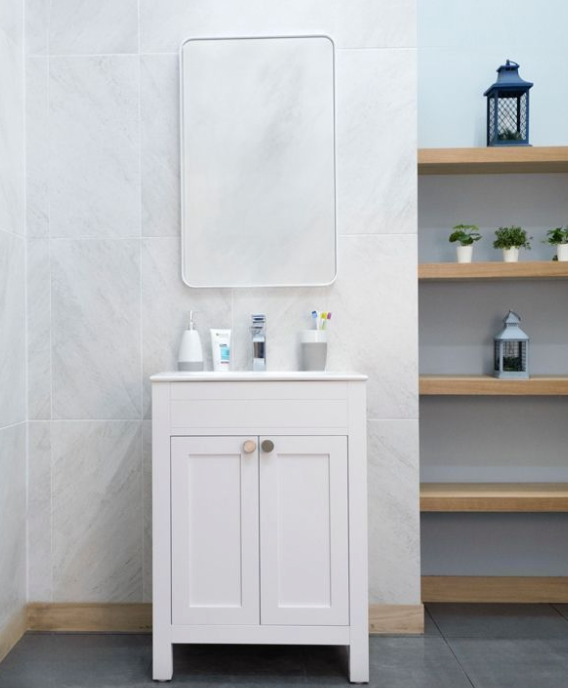 Aria White Vanity
