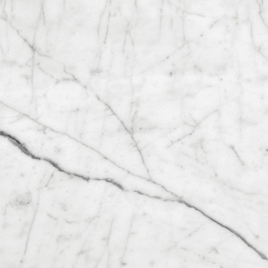Bianco Carrara Marble Tile Honed 12"x12"x3/8"