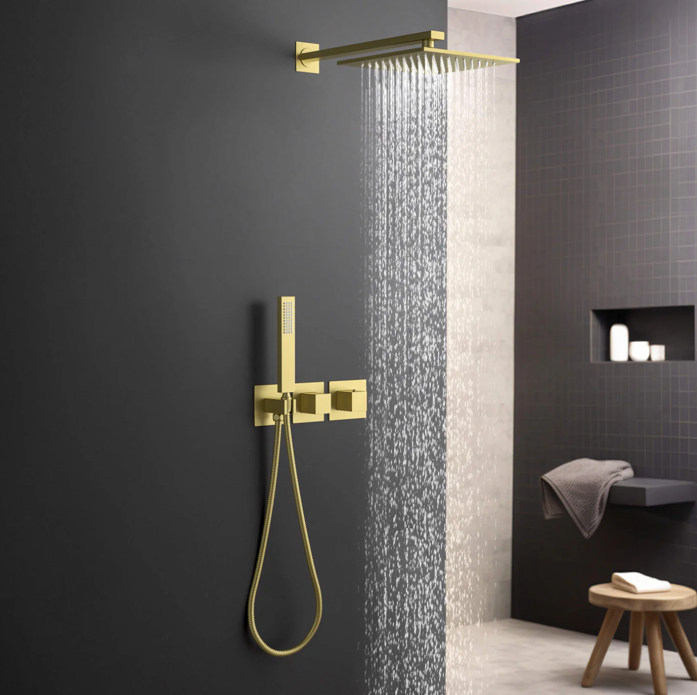 Wall Mount Shower Column with Rough In Valve - CSF-4014
