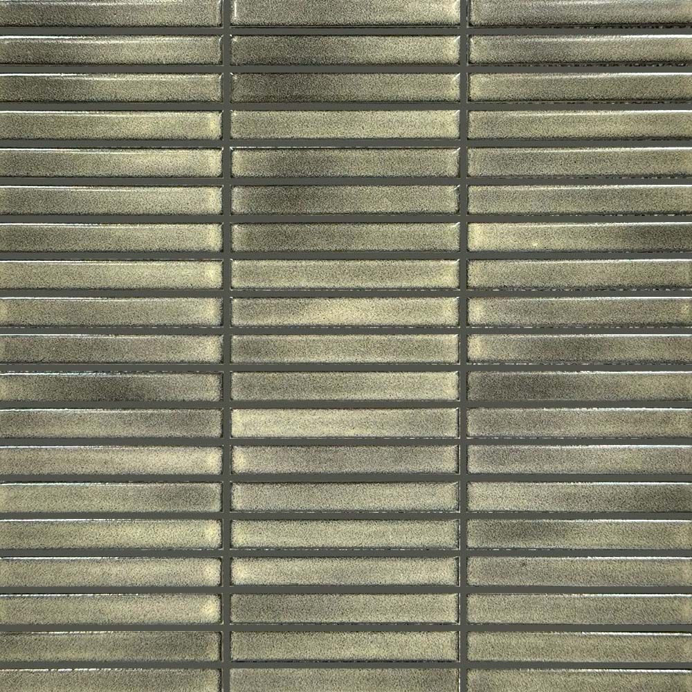 Porcelain Geometrics Stick Mosaic Brown