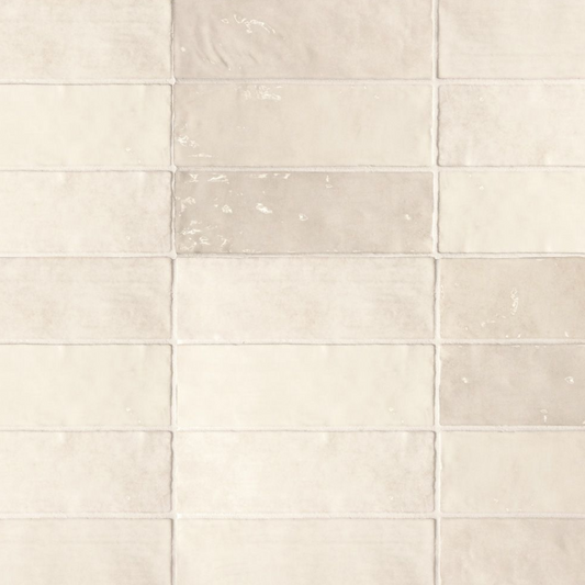 Ceramic Tile Zellige Wheat Glossy 2.5"x8"