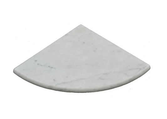 Bianco Carrara Marble Corner Shelf 9"