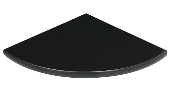 Black Quartz Corner Shelf 9"