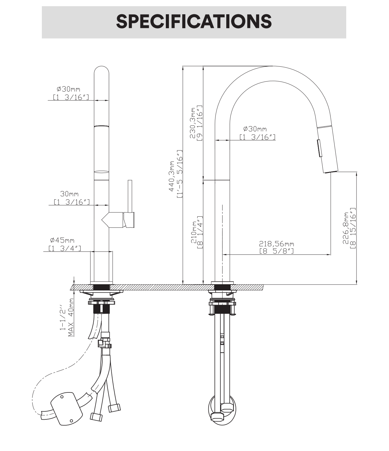 Kitchen Faucet Pull-Out FF