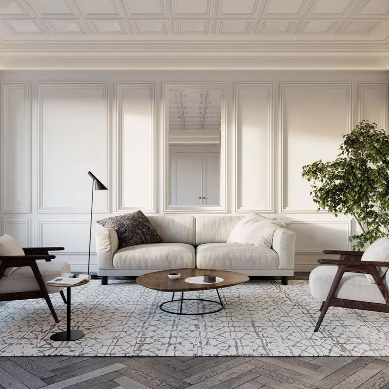 3D Wall Moulding Square W121