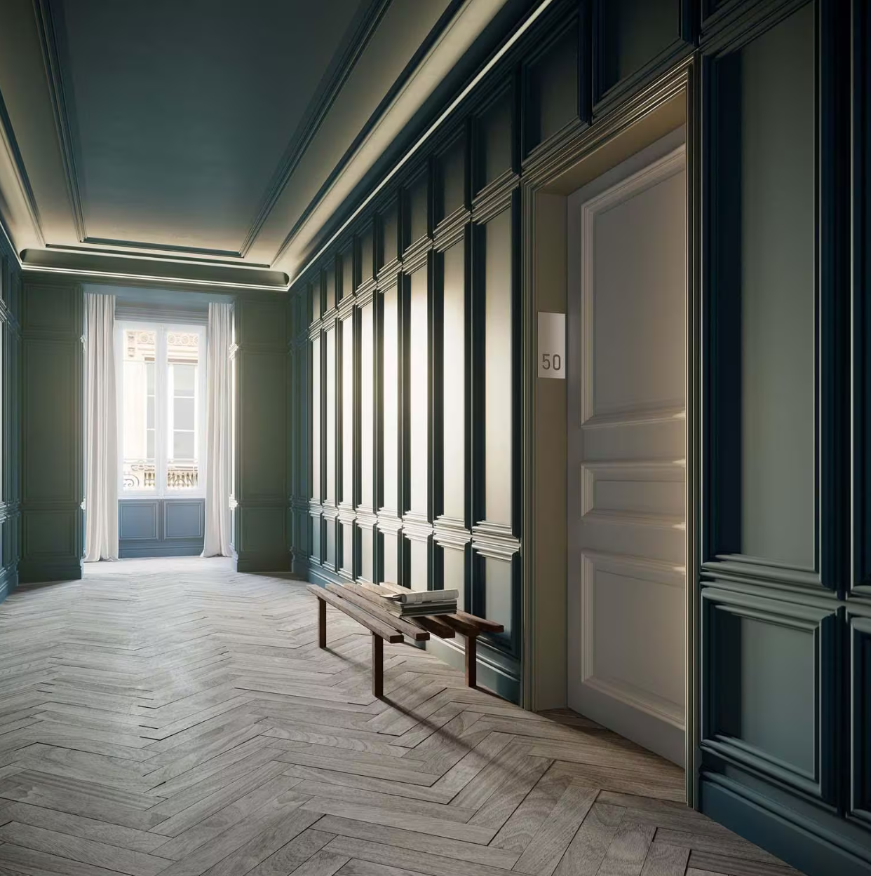 3D Wall Moulding Square W121