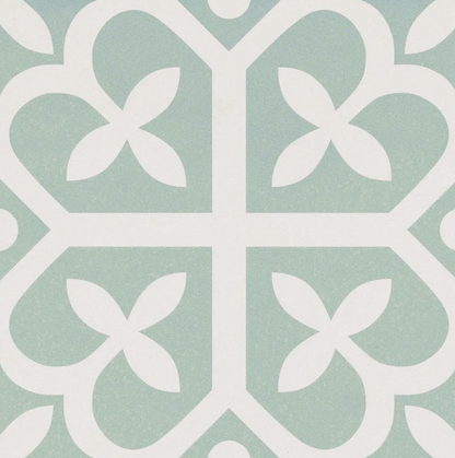 Original Ordic Green Porcelain Patterned Tile Matte 8"x8"