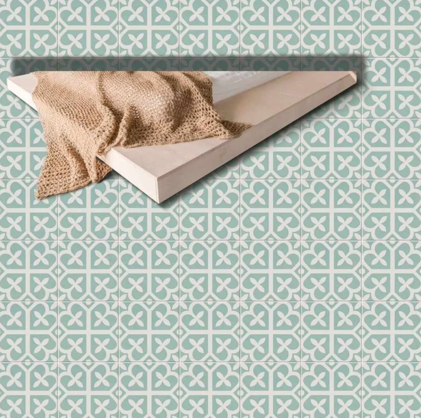 Original Ordic Green Porcelain Patterned Tile Matte 8"x8"