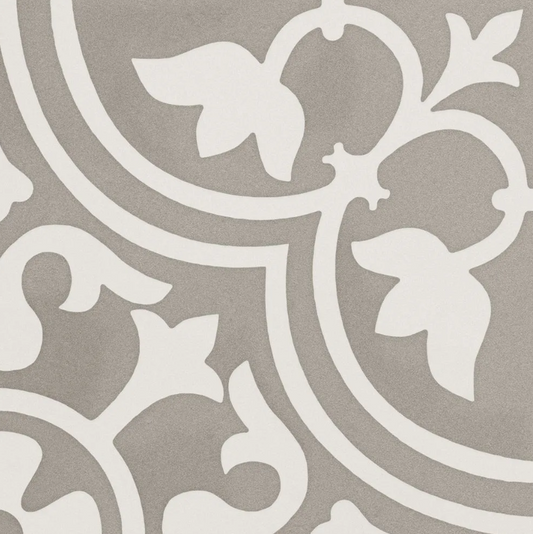 Original Clover Taupe Porcelain Patterned Tile Matte 8"x8"