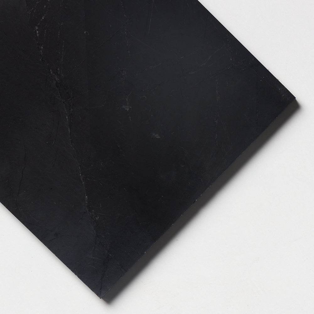 Nero Marquina Marble Tile Honed 12"x12"x3/8"