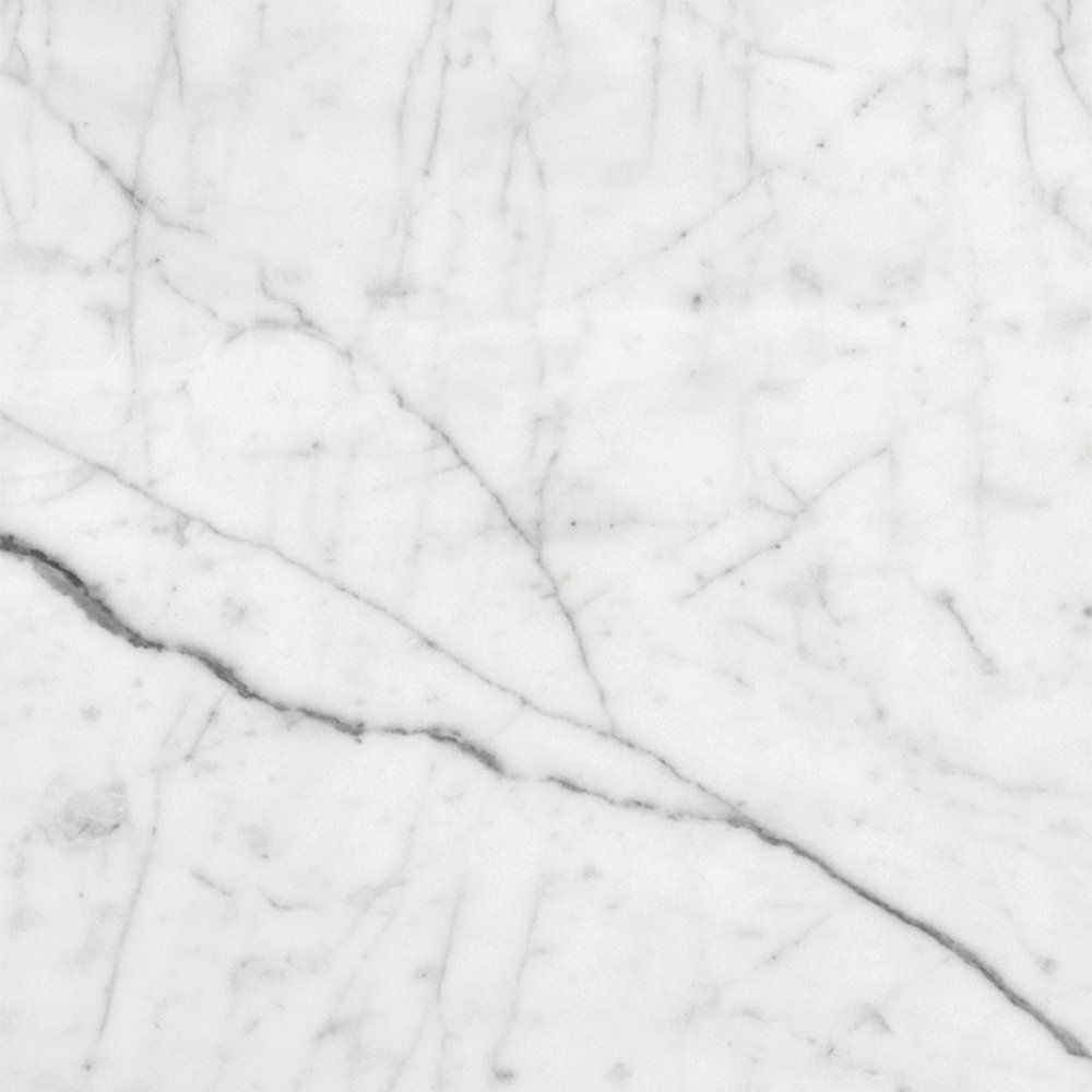 Bianco Carrara Marble Tile Polished 12"x12"x3/8"