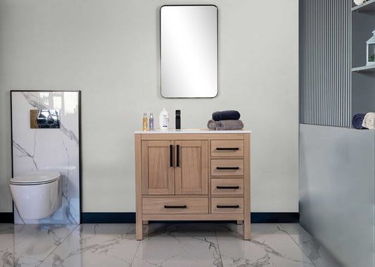 Ashley Natural Oak Vanity