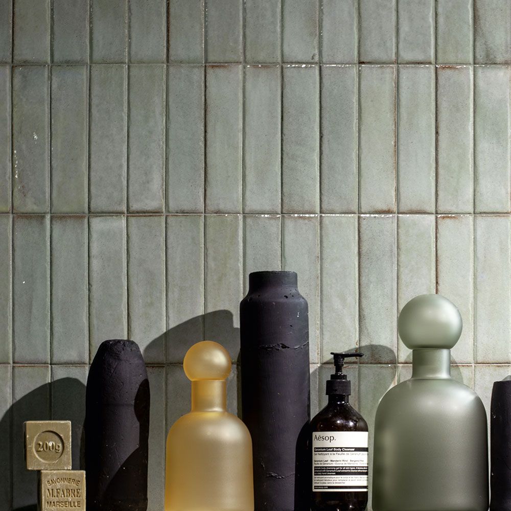 Porcelain Subway Tile Botanical Breeze Glossy 2"x8"