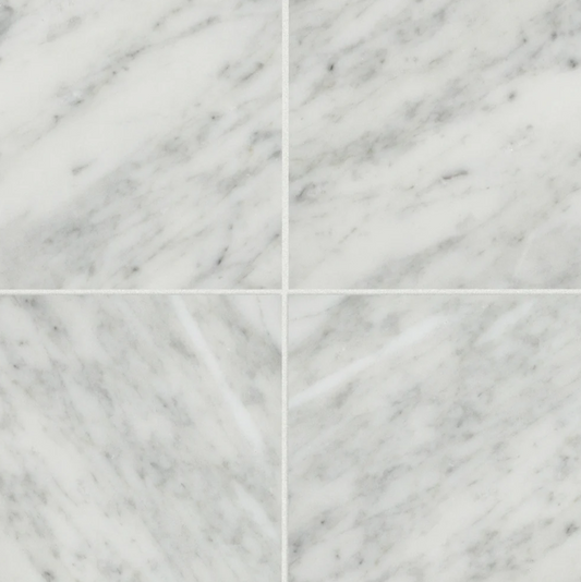 Bianco Carrara Marble Tile Polished