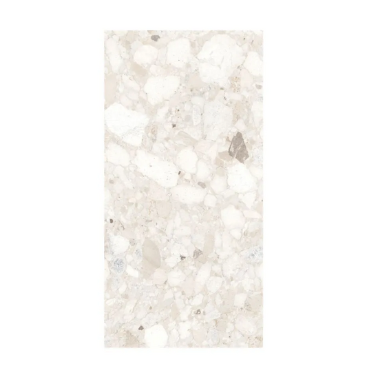 Terrazzo Tile Ivory Matte 12"x24" CS