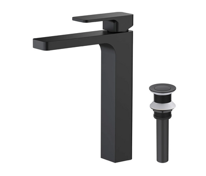 Fusion Single Handle Bathroom Vessel Sink Faucet with Pop Up Drain - CBF-1018