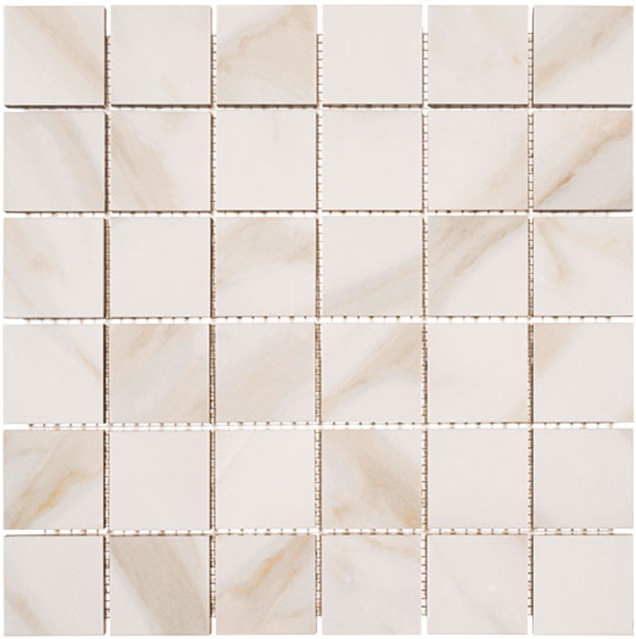 Porcelain Mosaic Condal Gold Matte 2"x2"