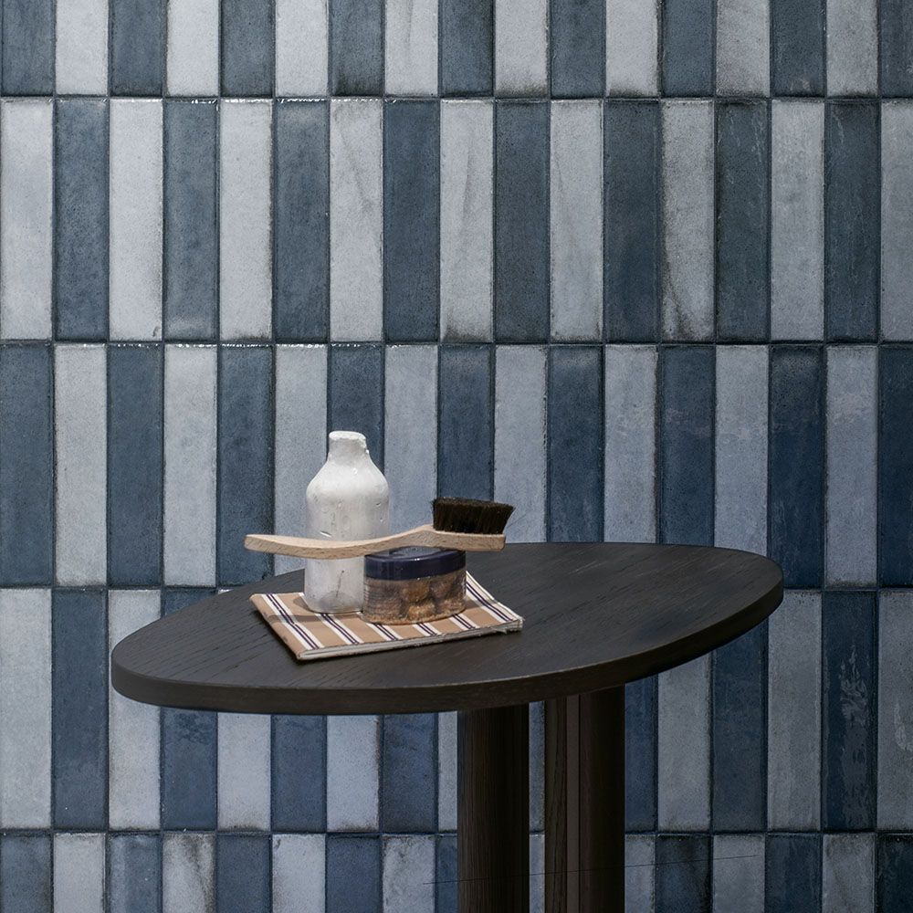 Porcelain Subway Tile Botanical Ocean Glossy 2"x8"