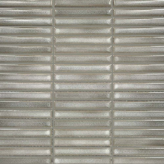 Porcelain Geometrics Stick Mosaic Grey