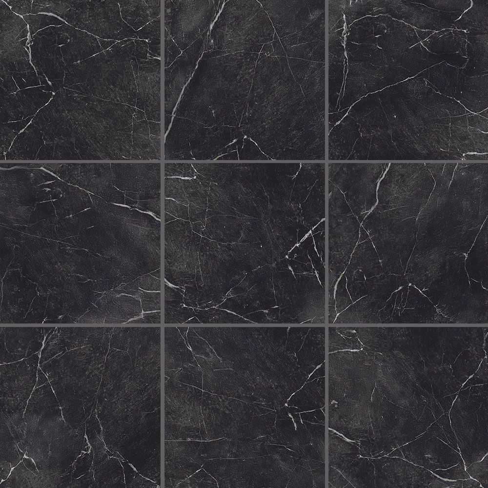 Marmo Classico Nero Porcelain Tile Matte 12"x12"