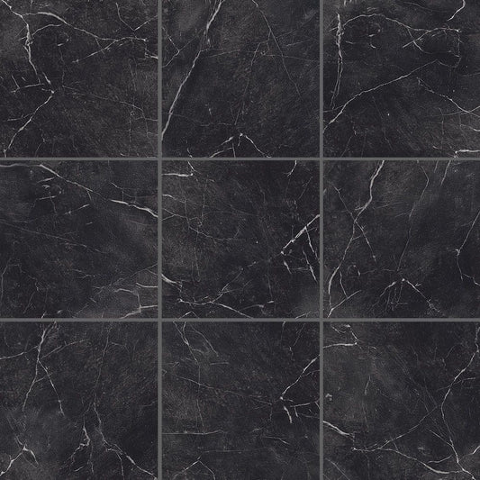 Marmo Classico Nero Porcelain Tile Matte 12"x12"