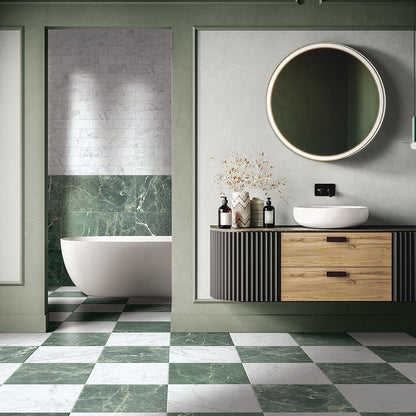 Marmo Classico Verde Porcelain Tile Matte 12"x12"