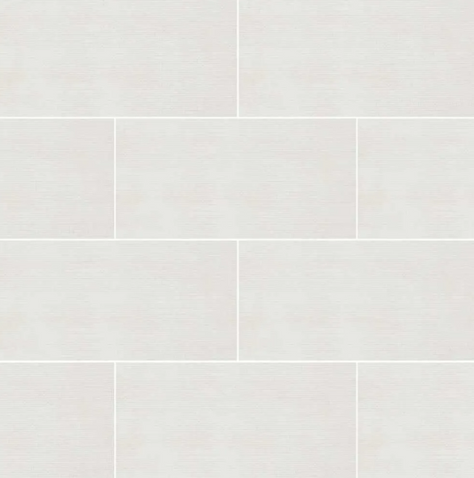 MILAN White Matte Porcelain Tile 12"x24"