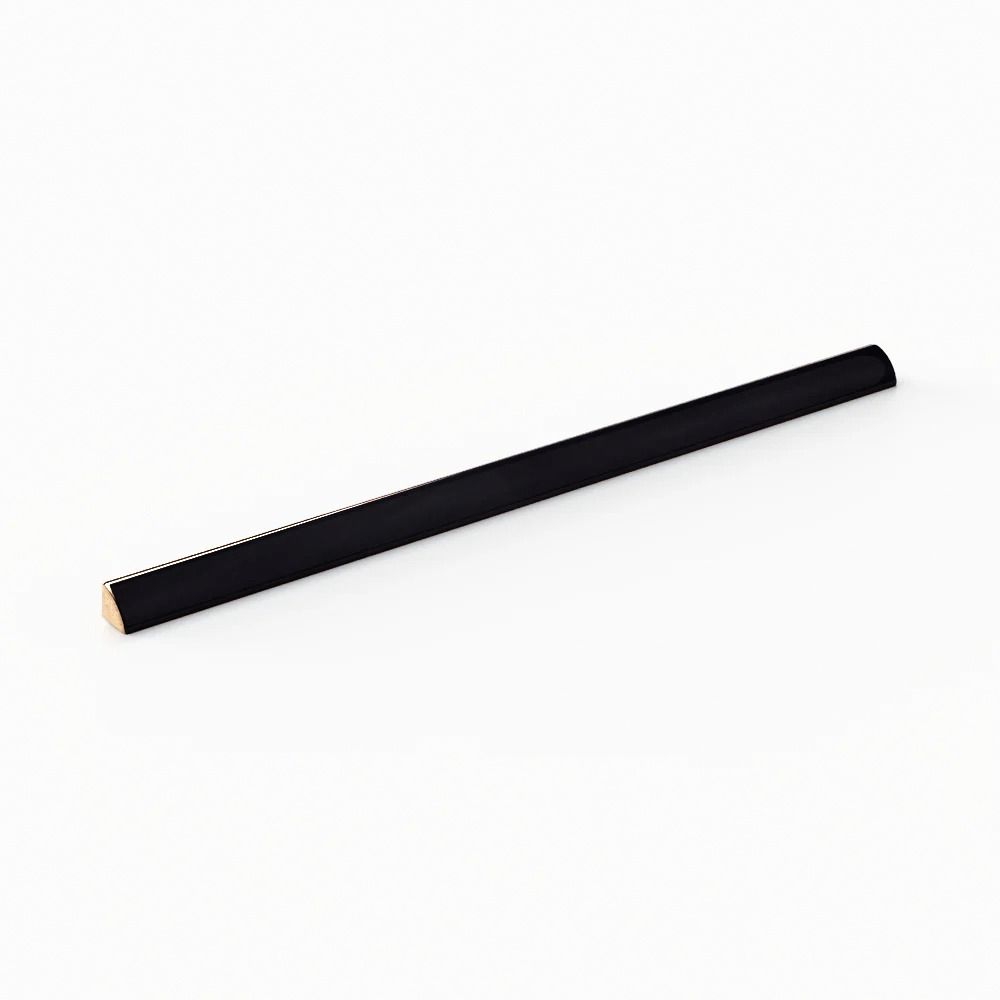 Stratto 1"x18" Jolly Quarter Round Black