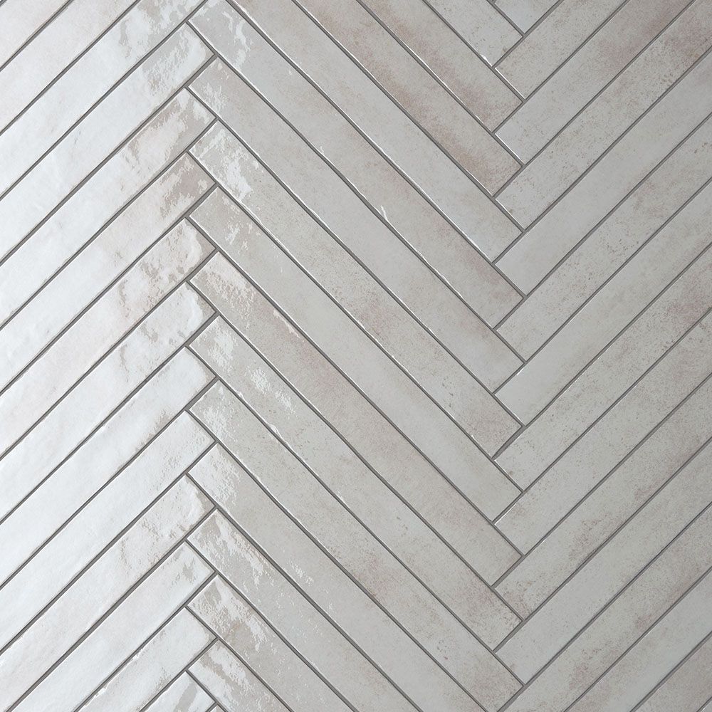 Porcelain Subway Tile Stratto Ivory Glossy 2"x18"