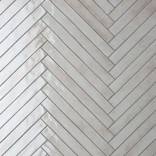 Porcelain Subway Tile Stratto Ivory Glossy 2"x18"